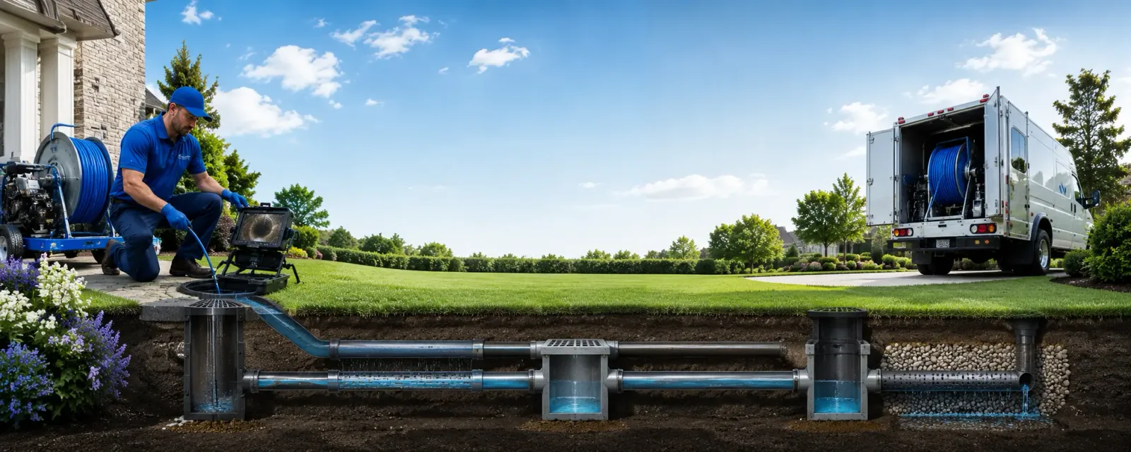 Outdoor drain cleaning information for Massena, IA